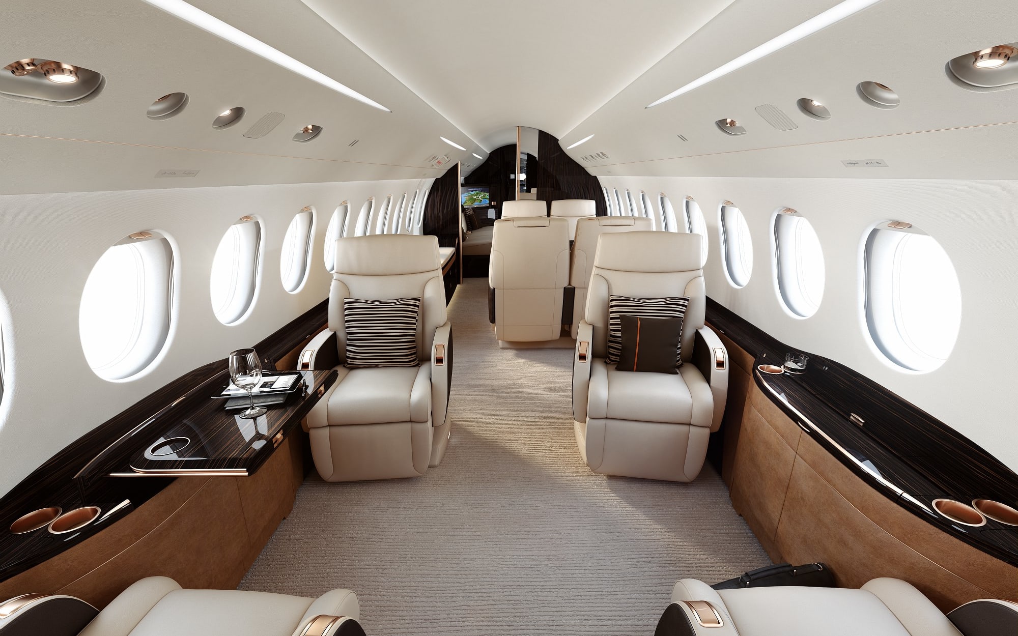Dassault Falcon 8X cabin